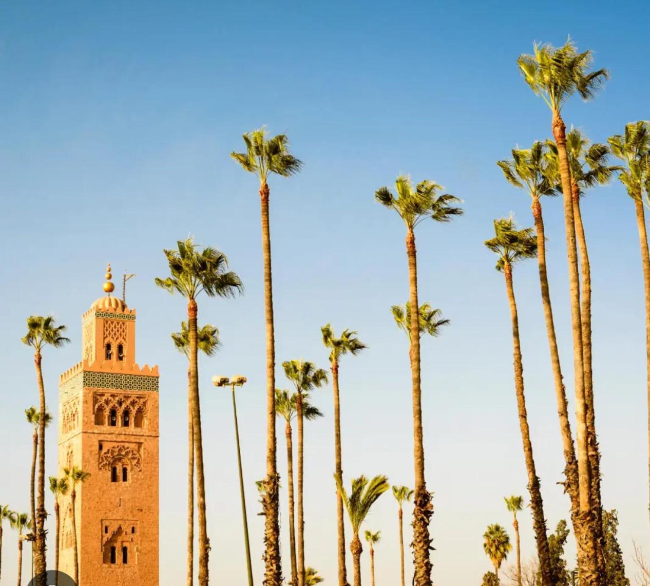 Magnifique Appartement Spacieux Confort Propre Familial 2 Chambres Salon Et Salle A Manger A 20Mn A Pied De Place Jemaa El Fina 4 Piscines Dans Espace De Golf A 12 Mn En Voitures L Entree Est Gratuit Pour La Clientele Ouvert Entre 10H Et 20H Marrakesh Eksteriør billede